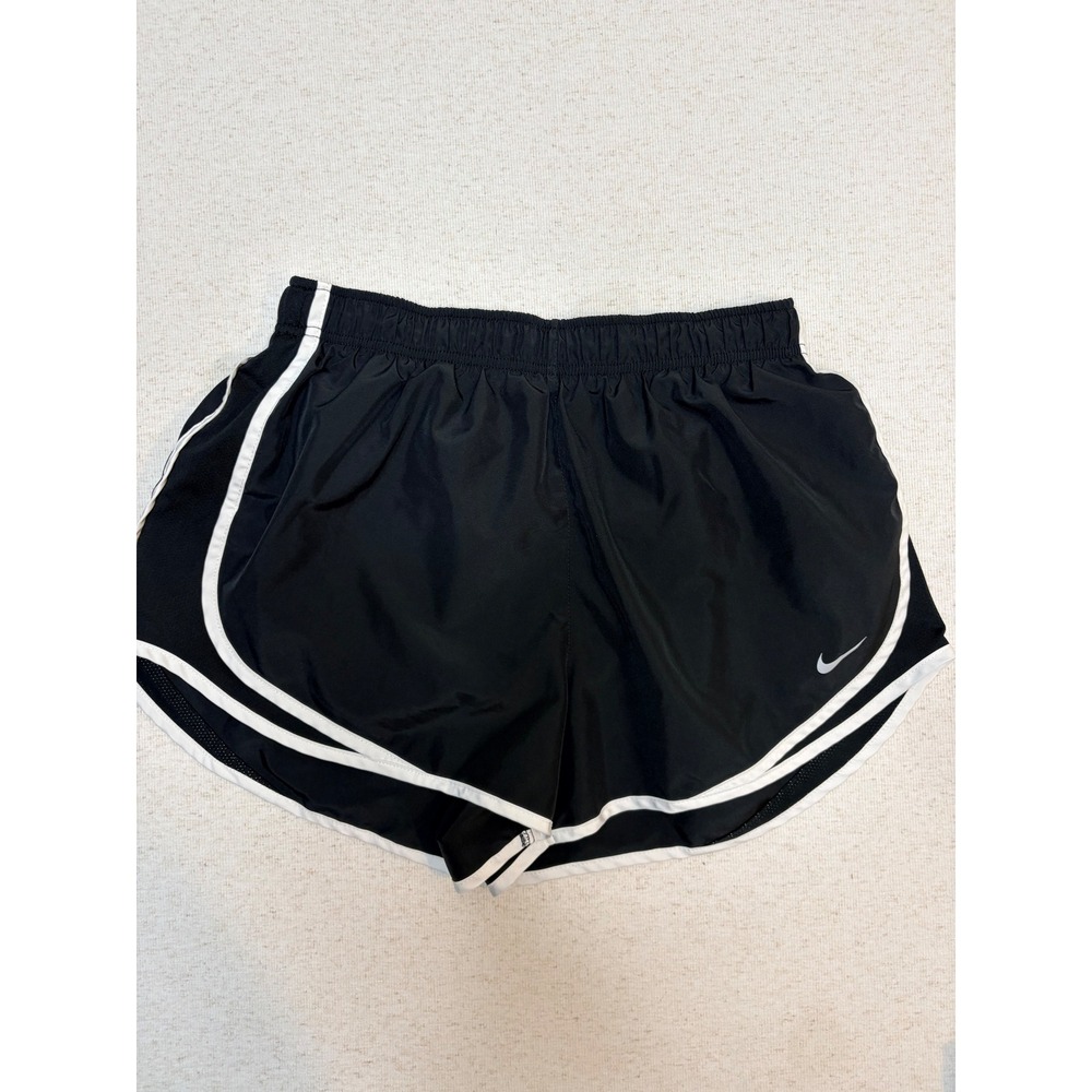 Nike Dri-FIT Tempo Running Shorts Black White Trim 831558-011 Womens Large